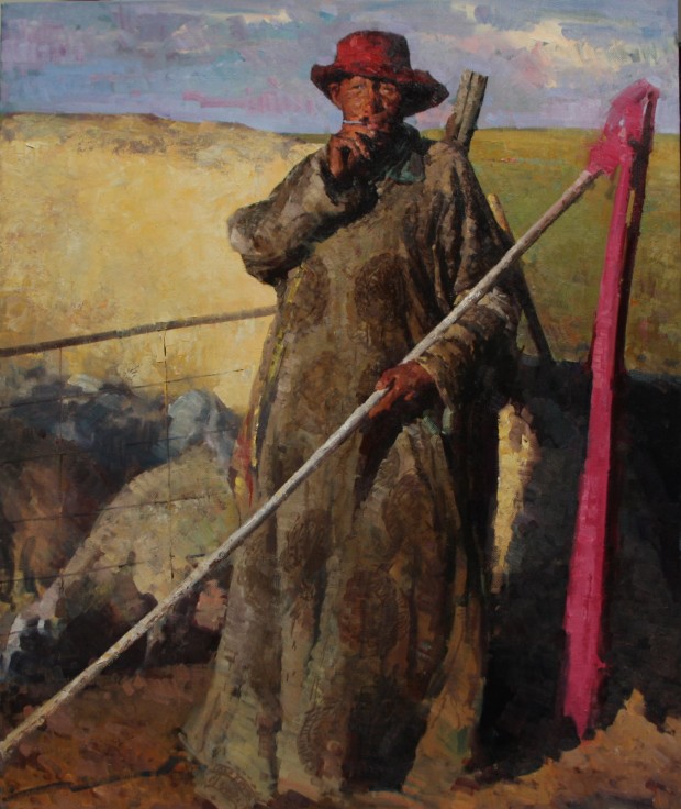 Jove Wang_Mongolian_Man_40'x48''_2011