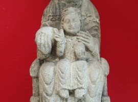 Stone Sculpture Virgin and Child, ca. 16th cen.